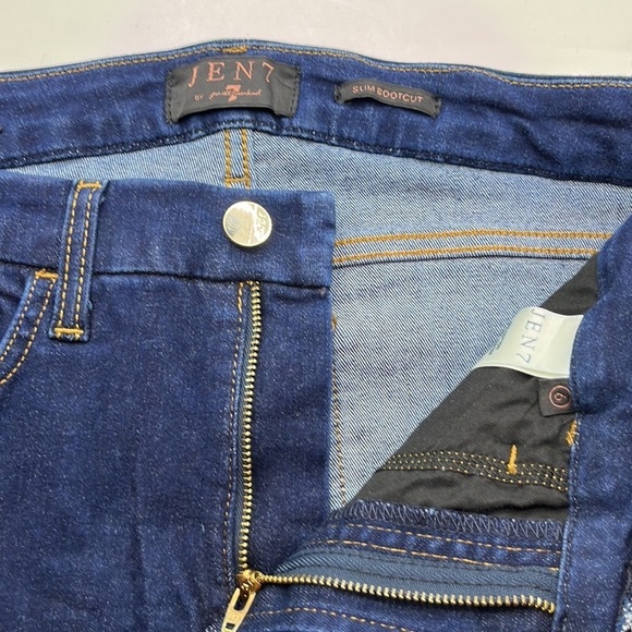 7 For All Mankind Jen 7 Slim Boot High Rise Size 6 - Picture 16 of 16